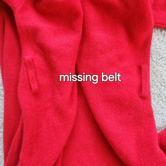 NWT Antonio Melani Cashmere Robe Cardigan *MISSING BELT* - Picture 9 of 9